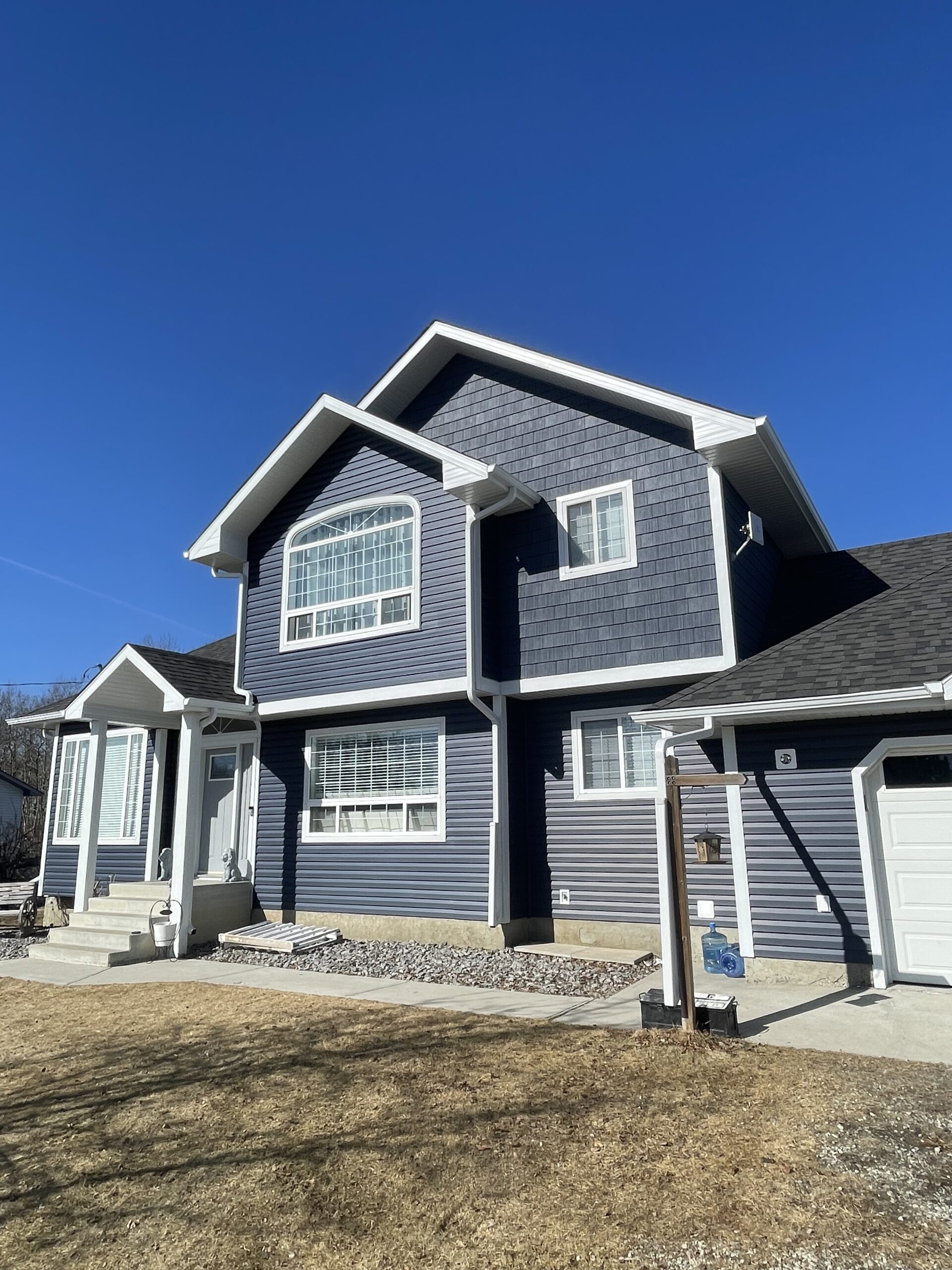 White Soffit and Fascia in Parkland County