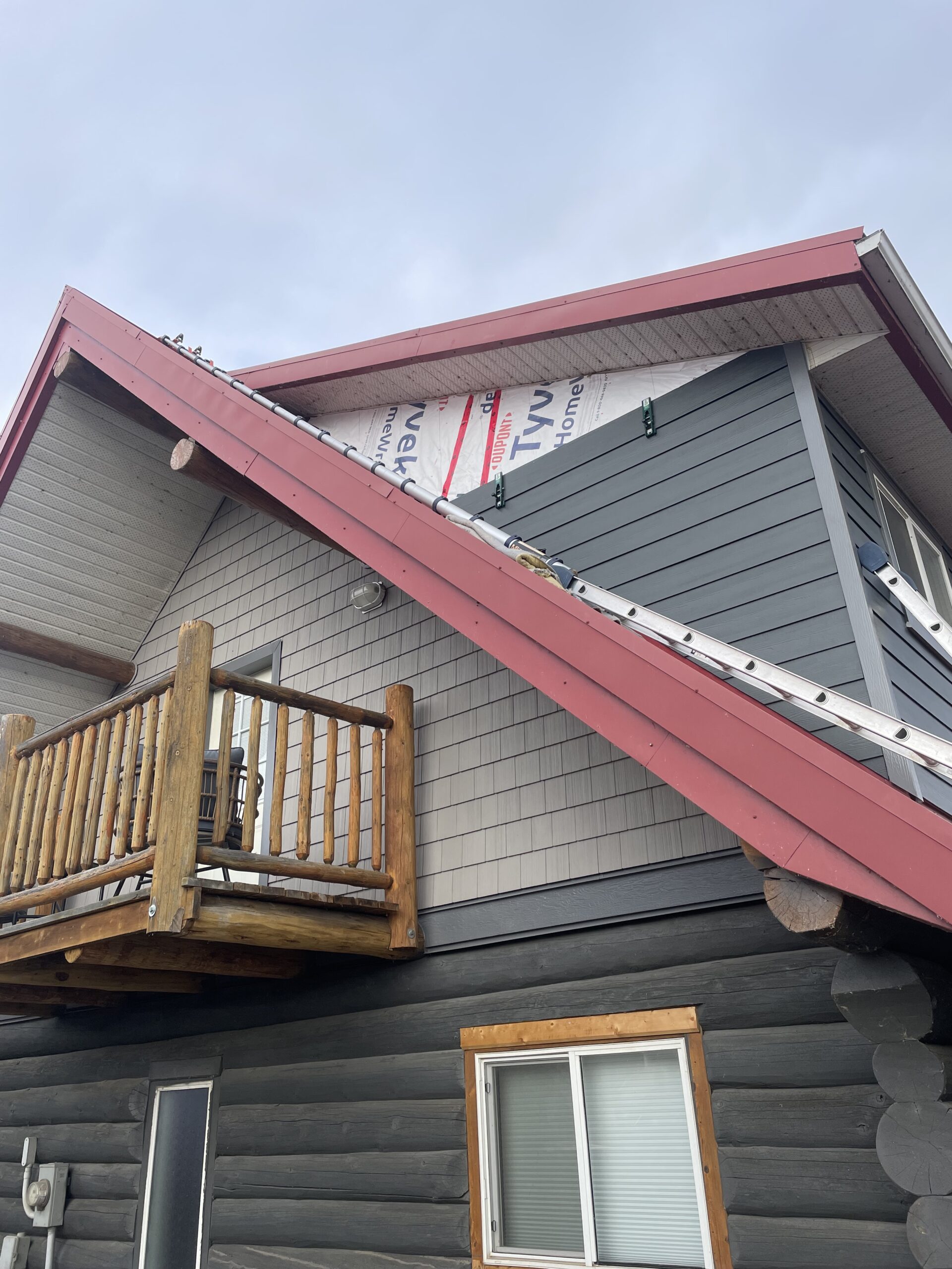 Iron Grey James Hardie Siding in Alberta Beach